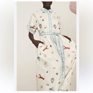 NWOT Alemais Embroidered White Maxi Dress